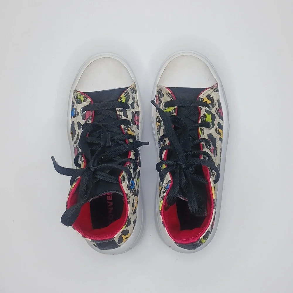 Converse Chuck Taylor All Star Girls Platform Shoes‎ Leopard Print High Top